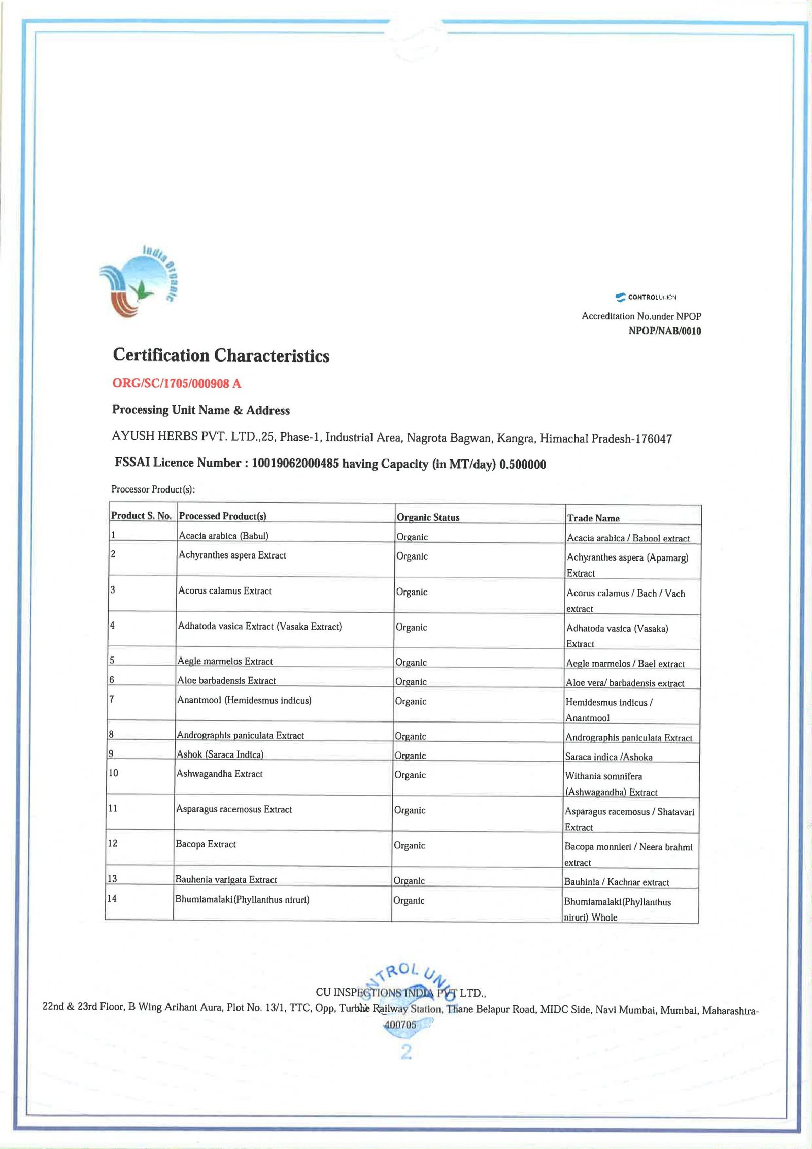 Organic Extract Powders